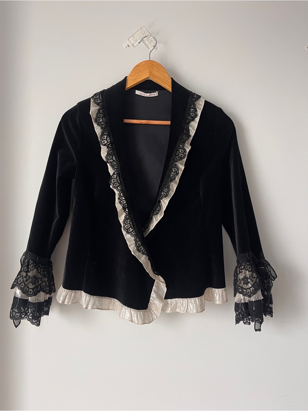 Alice + Olivia Blazer | Black Velvet | Whimsigoth